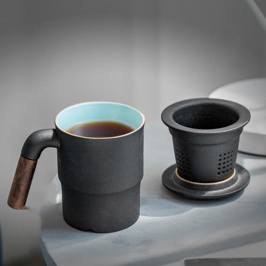 Ceramic Tea Cup With Lid Filter Office Tea Cup Custom Filter Tea Cup Tea Cup