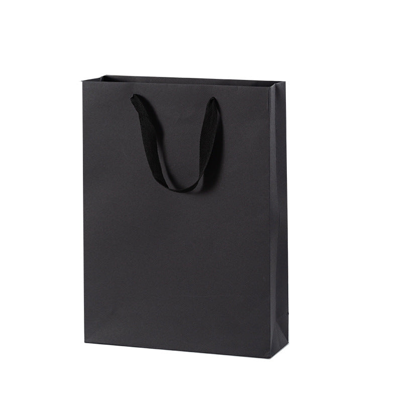 黒 縦型 ビジネス ギフトバッグ 衣料品 装飾品